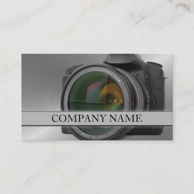 Camera Lens Visitkort (Framsida)