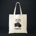 Camera Lover Candid Photographer Tygkasse<br><div class="desc">Camera Lover Candid Photographer Tote Bag originally designed by Nisha Prabhu. Carry your passion for photography everywhere with our Camera Lover Candid Photographer Tote Bag. This spacious tote features an eye-catching design that highlights your love for candid photography and capturing authentic moments. Whether you're heading to a photoshoot or running...</div>