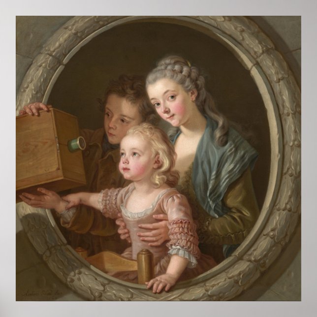 Camera Obscura - Charles Van Loo Fine Art Poster (Framsidan)