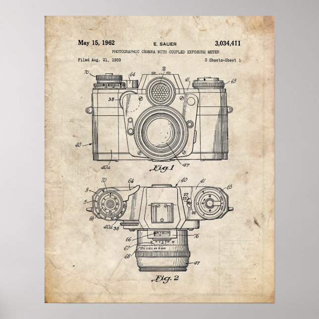 Camera Patent Poster (Framsidan)