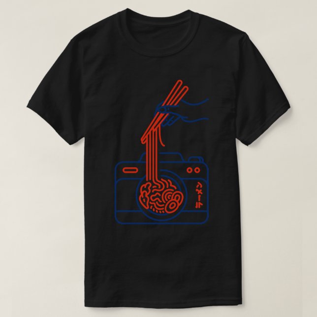 Camera Ramen T Shirt (Design framsida)