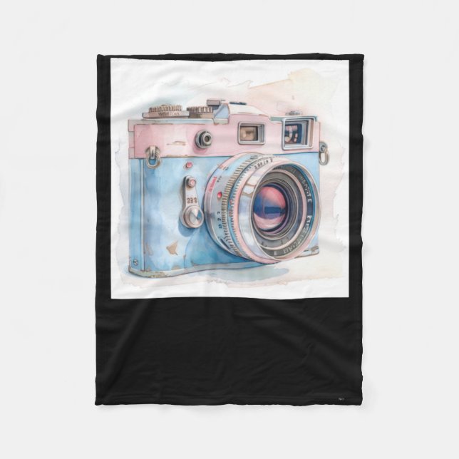 Camera Sticker Fleecefilt (Framsidan)