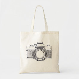 Camera Tote Bag Tygkasse