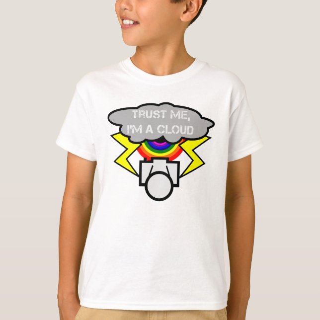 Camera TRUST MIG, JAG ÄR EN NEDLAD Tee Shirt (Framsida)