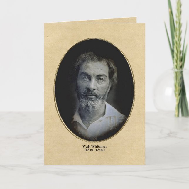Camerado, jag Ge er min Hand Whitman Bröllop-citat Kort (Framsida)