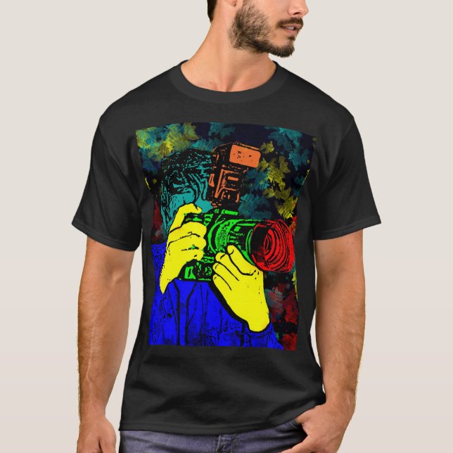 CameraMan 3D ChromaDepth Tee Shirt (Framsida)
