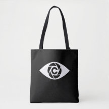 Cameraman Medium Black Tote - Shutterclique