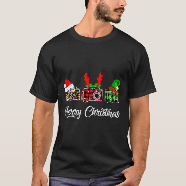 Cameras God jul-finare julfoto T Shirt (Framsida)
