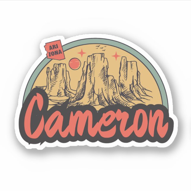 Cameron, Arizona  Klistermärken (Framsida)