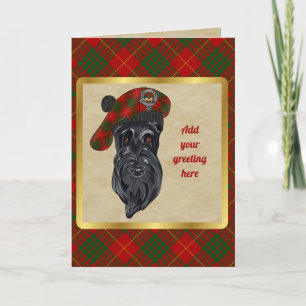 Cameron Badge & Tartan Personlig Card Kort