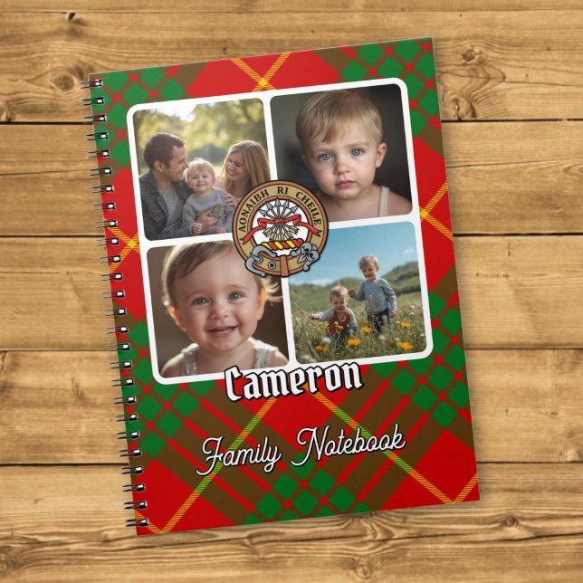 Cameron Familj Foto Collage Anteckningsbok (Skapare uppladdad)