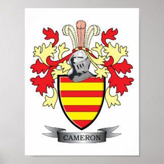 Cameron Family Crest Jackar av Arm Poster