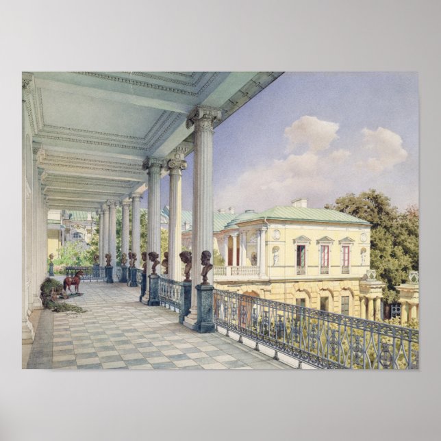 Cameron Gallery på Tsarskoye Selo, 1859 Poster (Framsidan)