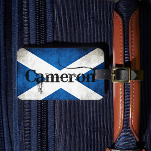 cameron grunge flagga bagagebricka