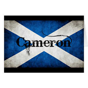 cameron grunge flagga hälsningskort