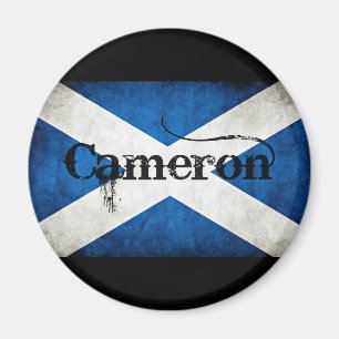 Cameron grunge flagga magnet