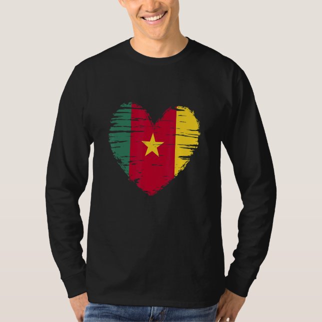 Cameron Heart Cameron Flagga Cameron Pride T Shirt (Framsida)