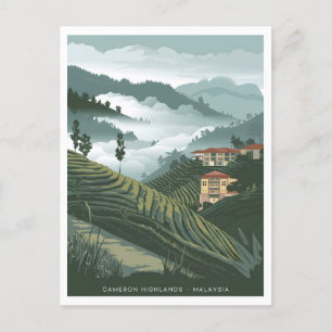 Cameron Highlands Malaysia vintage Vykort