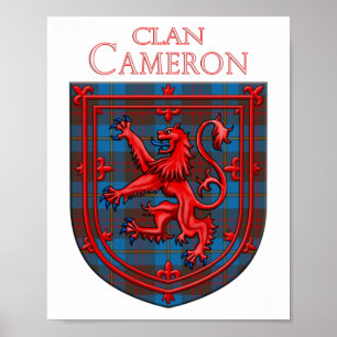 Cameron Hunting Tartan Scottish Play Poster