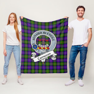 Cameron Klan Badge Tartan Play Fleecefilt