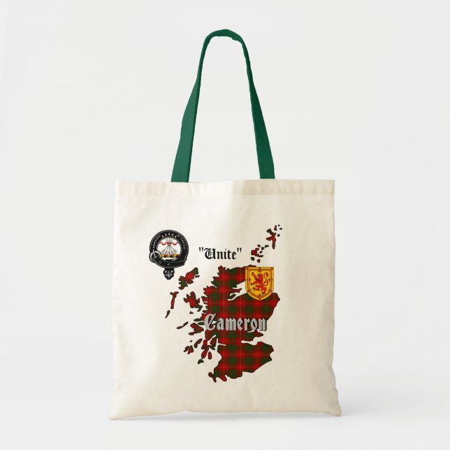 Cameron Klan Badge & Tartan Tygkasse (Framsidan)