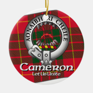 Cameron klan julgransprydnad keramik