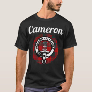 Cameron Klan Scottish Namn Jackar av Arm Tartan T Shirt