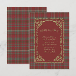 Cameron Lochiel Scottish Tartan Spara Datumet