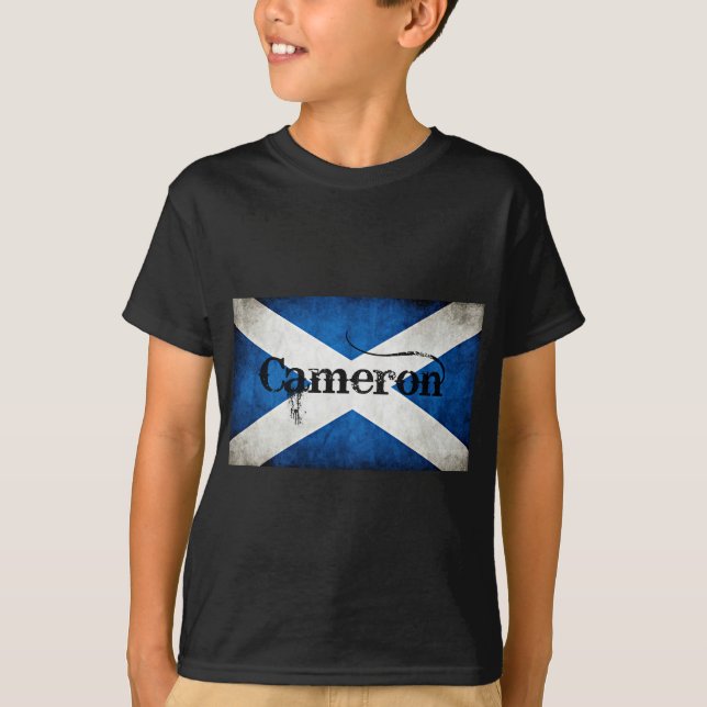 Cameron Namn Scotland Flagga Tröja (Framsida)