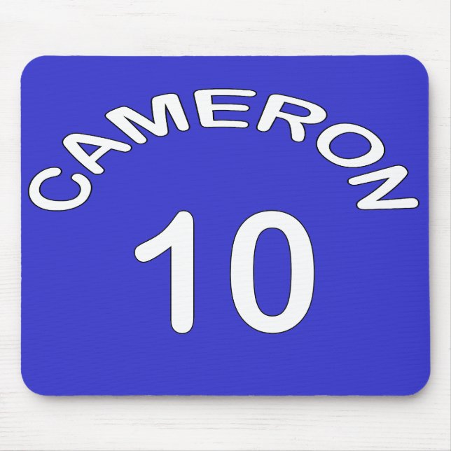 Cameron ~ numrerar U.K.-val för 10 ~ Musmatta (Framsidan)