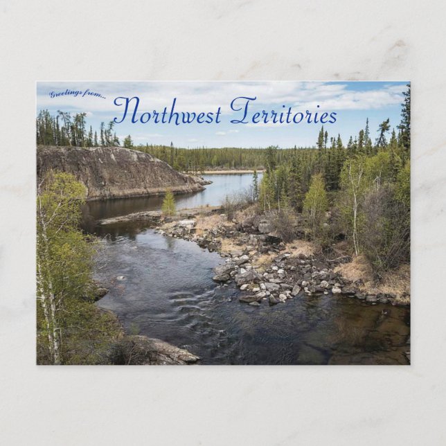 Cameron River Ingraham Trail Northwest Territories Vykort (Framsida)