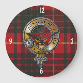Cameron Tartan & Badge Stor Klocka