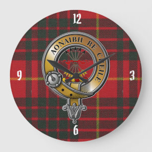 Cameron Tartan & Badge Stor Klocka
