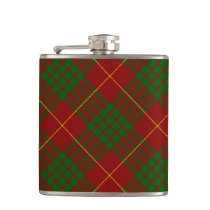 Cameron tartan Red grönt plaid Fickplunta