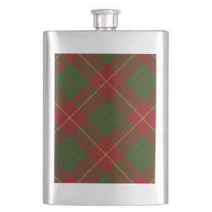 Cameron tartan Red grönt plaid Fickplunta