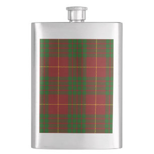 Cameron tartan Red grönt plaid Fickplunta