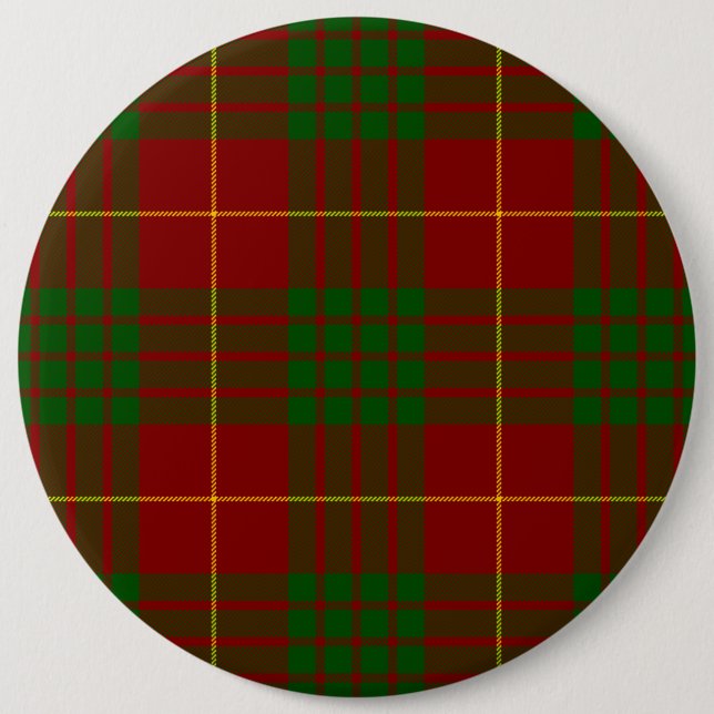 Cameron tartan Red grönt plaid Knapp (Framsida)