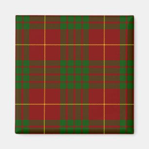 Cameron tartan Red grönt plaid Magnet