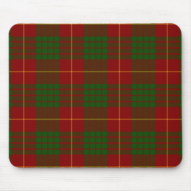 Cameron tartan Red grönt plaid Musmatta (Framsidan)