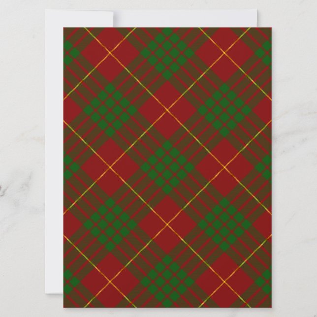 Cameron tartan röd grön rutig (Framsida)