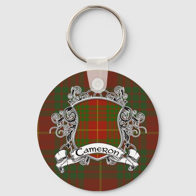 Cameron Tartan Shield Nyckelring (Framsida)