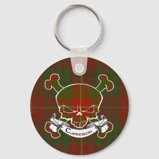 Cameron Tartan Skull Nyckelring
