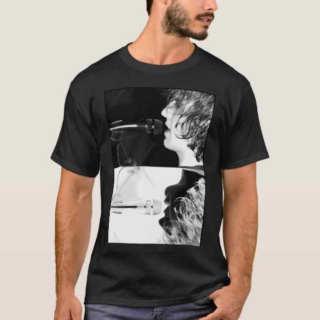 Cameron Winter Invert Svart och Vit Affisch T Shirt (Framsida)