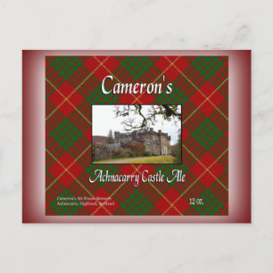Camerons Achnacarry Castle Ale Vykort