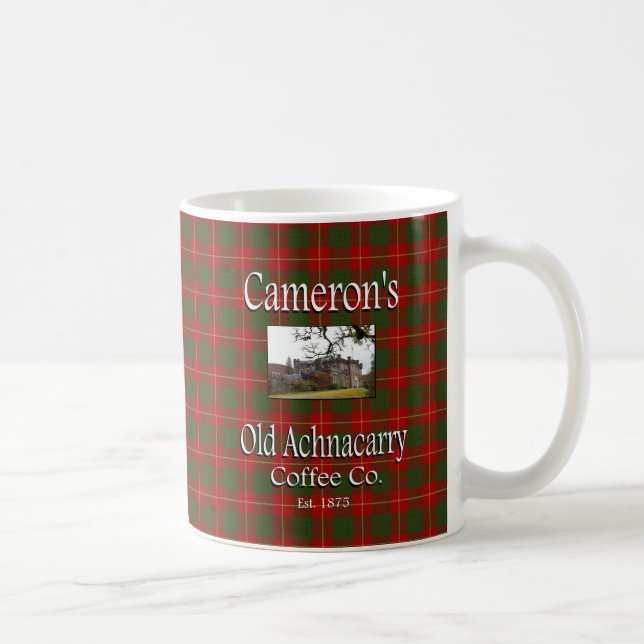 Camerons gamla Achnacarry Coffee Co. Kaffemugg (Höger)