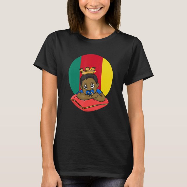 Cameroon Cameroonian Africa Proud Prince Boy Son M T Shirt (Framsida)