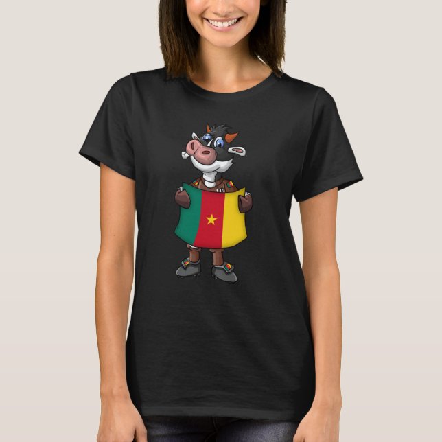 Cameroon Cow Fan T Shirt (Framsida)