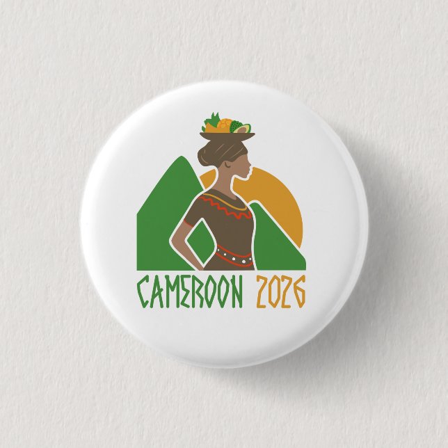 Cameroon Douala 2026 Internationella konventionsmä Knapp (Framsida)