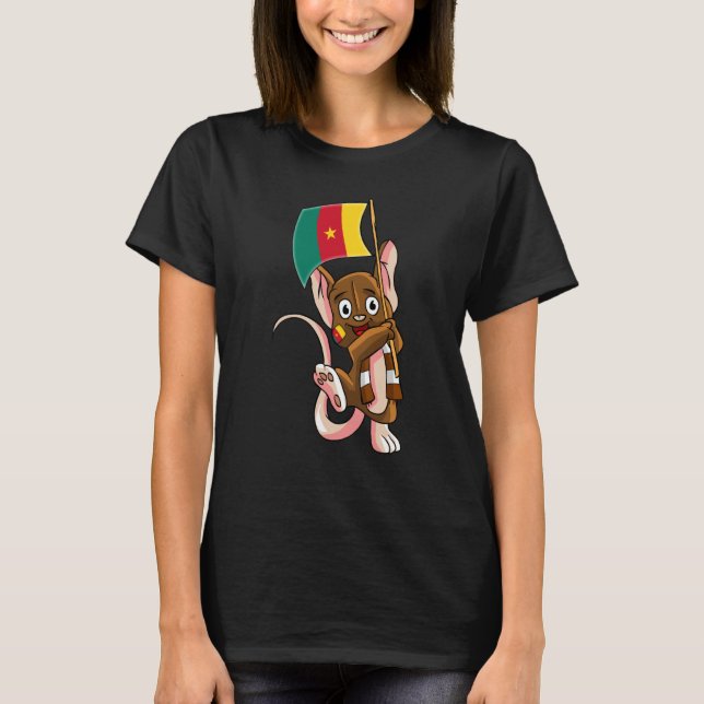 Cameroon Fan Mouse T Shirt (Framsida)