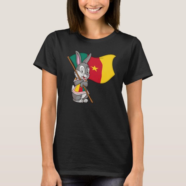 Cameroon fan rabbit t shirt (Framsida)